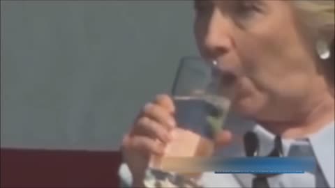 Hillary Clinton's Green Goop Coming Out of Her