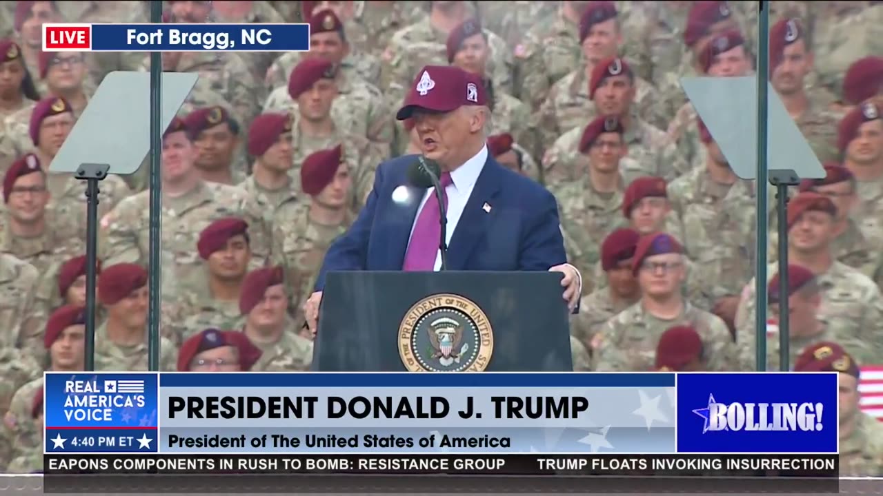 TRUMP SPEAKS ABOUT THE RIOTS IN LA