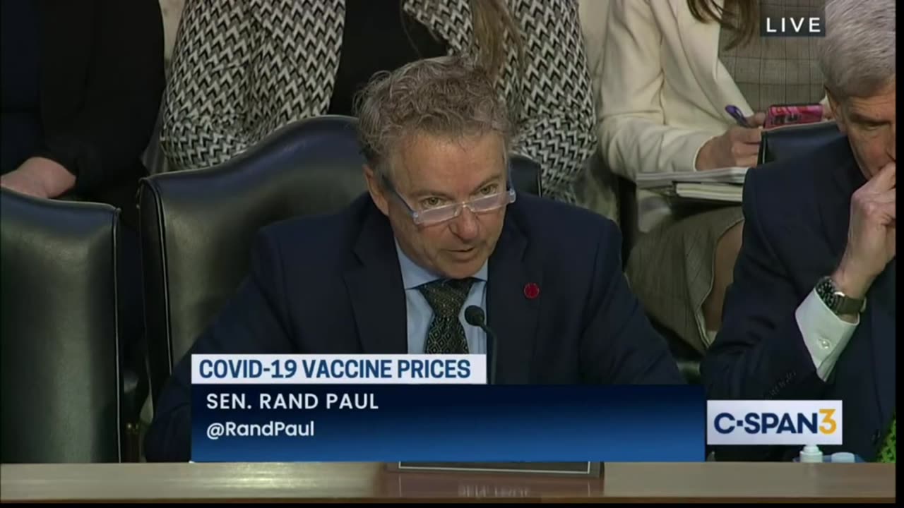 U.S. Senator Rand Paul Questions Moderna CEO Over COVID Vaccine Side Effects