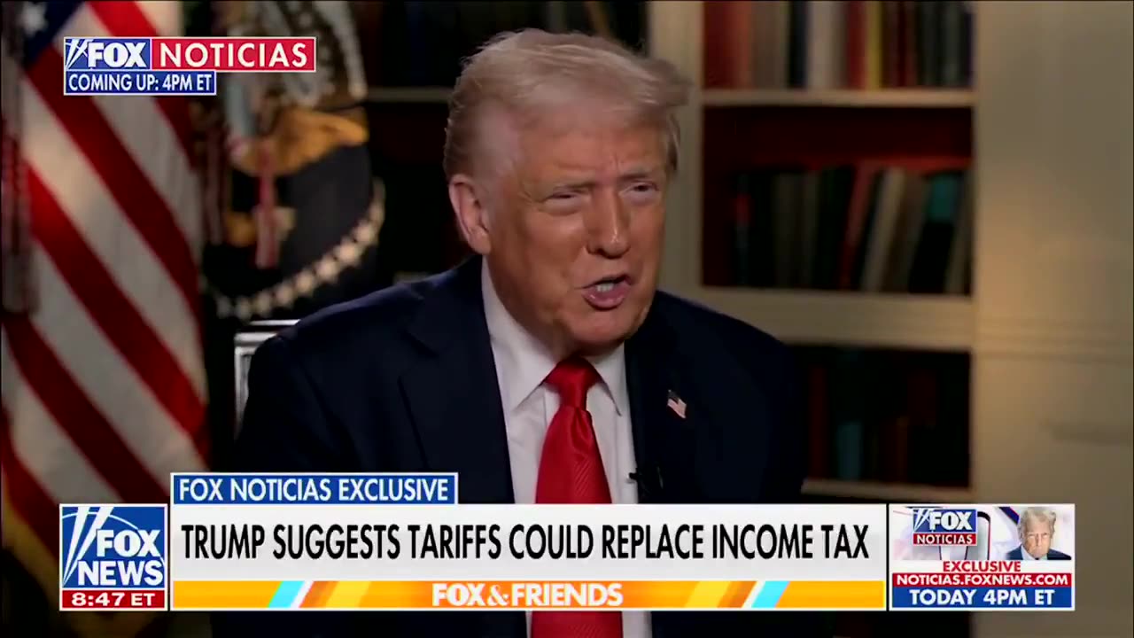 Trump "tariffs could be so great that it would replace" the income tax