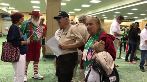 Our friend Georges return from DC on an honor flight. At St. Pete International