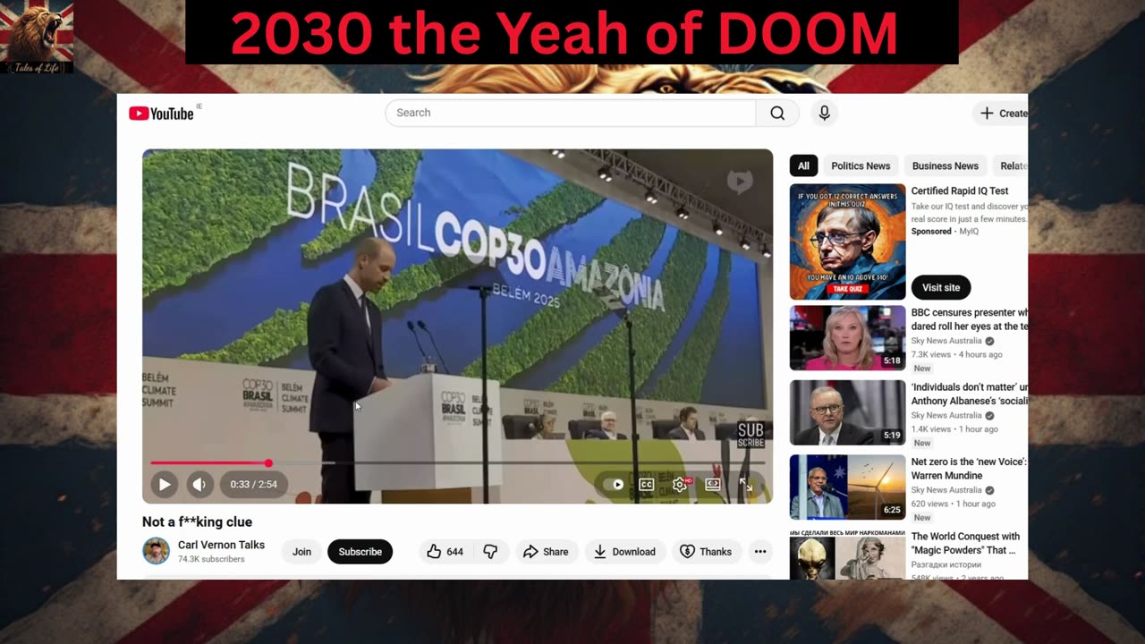 2030 the Yeah of DOOM - The NEW World Order