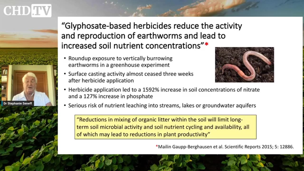 Glyphosate's Effects on the Ecosystem Stephanie Seneff, Ph.D