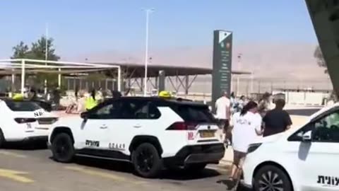 An explosion at Ramon airport