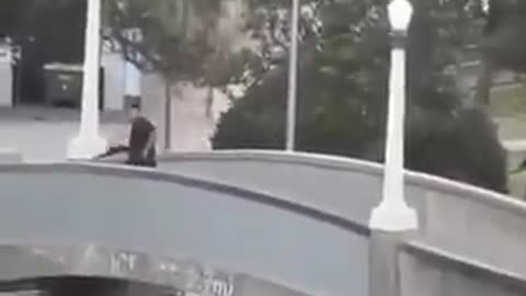 A civilian hero tackled one of the terrorists in Australia today