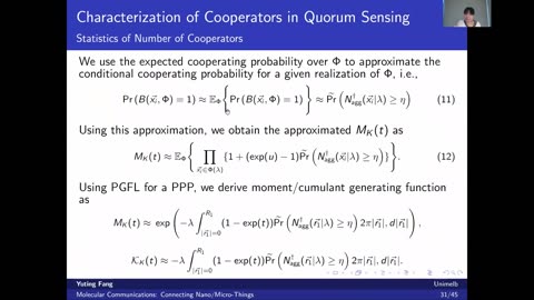 Molecular Communication: Connecting Nano/Micro-Things Dr. Yuting Fang (The University of Melbourne) 2020