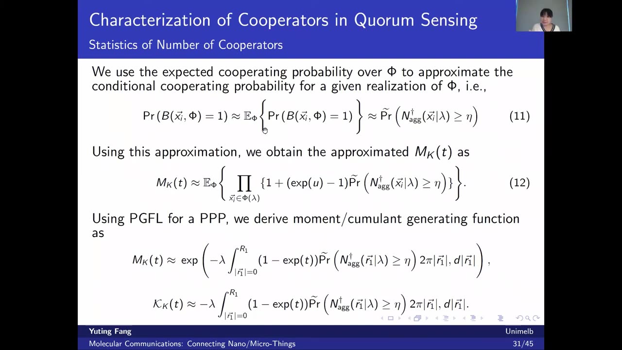 Molecular Communication: Connecting Nano/Micro-Things Dr. Yuting Fang (The University of Melbourne) 2020