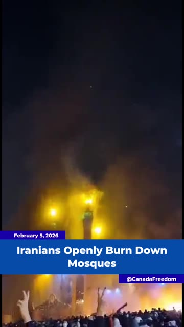 Iranians in Iran Burn Down Mosques