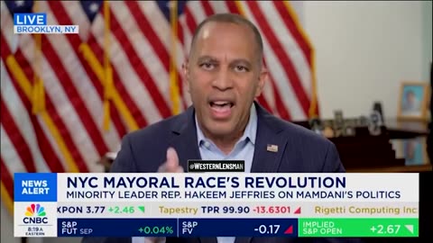 CNBC’s Andrew Ross Sorkin repeatedly attempts to extract a straight answer from Hakeem Jeffries