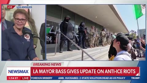 LA Mayor Karen Bass says the _real solution_ to the protestors......
