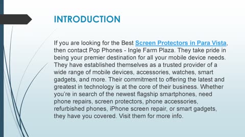 Best Screen Protectors in Para Vista