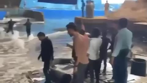Massive Water Tank Simulating an Ocean Ruptures Inside Film Studio in India