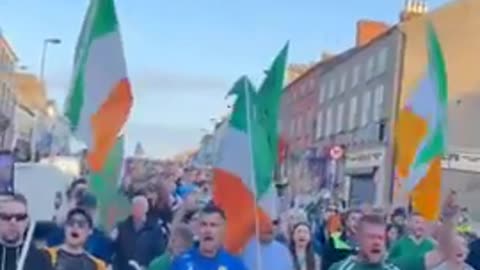 Within the last 7 days, huge protests have erupted all over Ireland