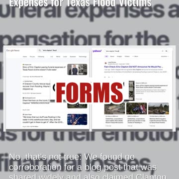 Fact Check: Eric Clapton Did NOT Announce He Would Pay Funeral Expenses for Texas Flood Victims