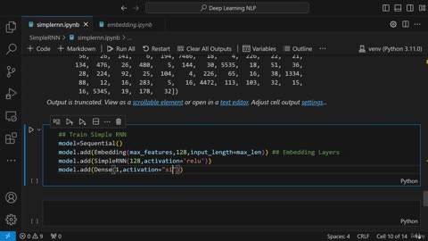 52.5 Training Simple RNN With Embedding Layer Krish Naik ML