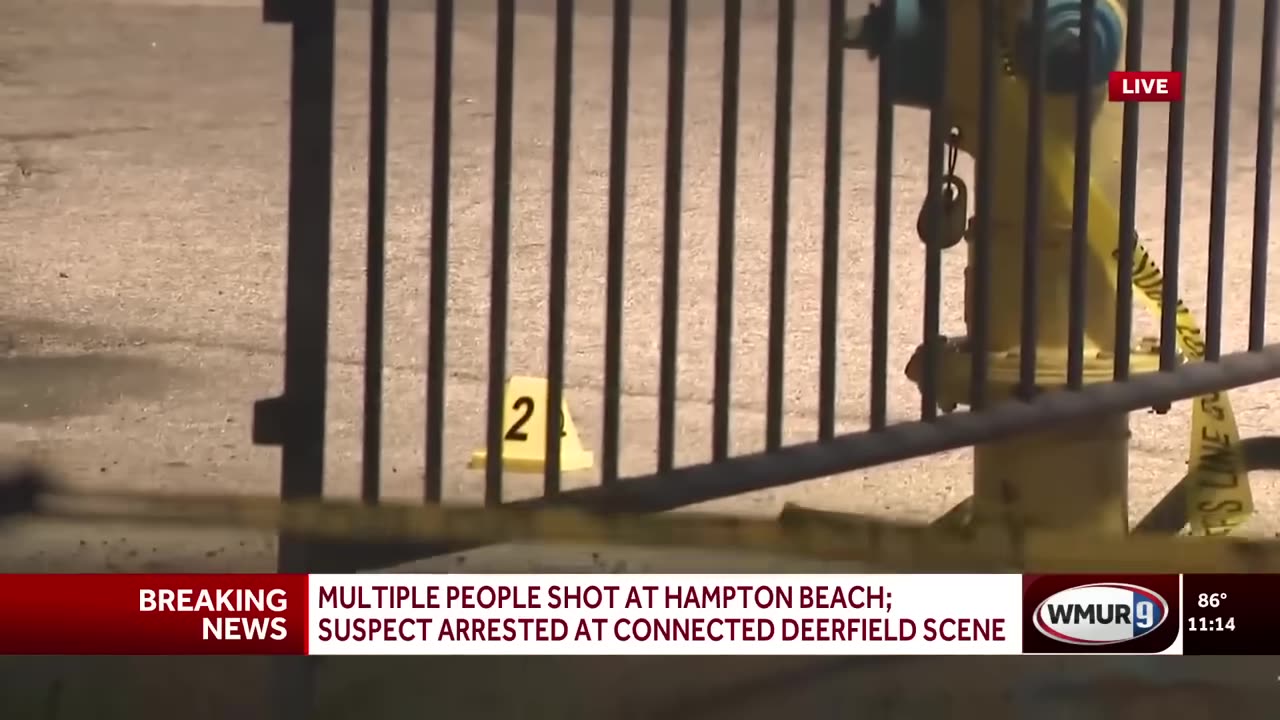 Multiple people shot at Hampton Beach; suspect arrested at connected Deerfield scene