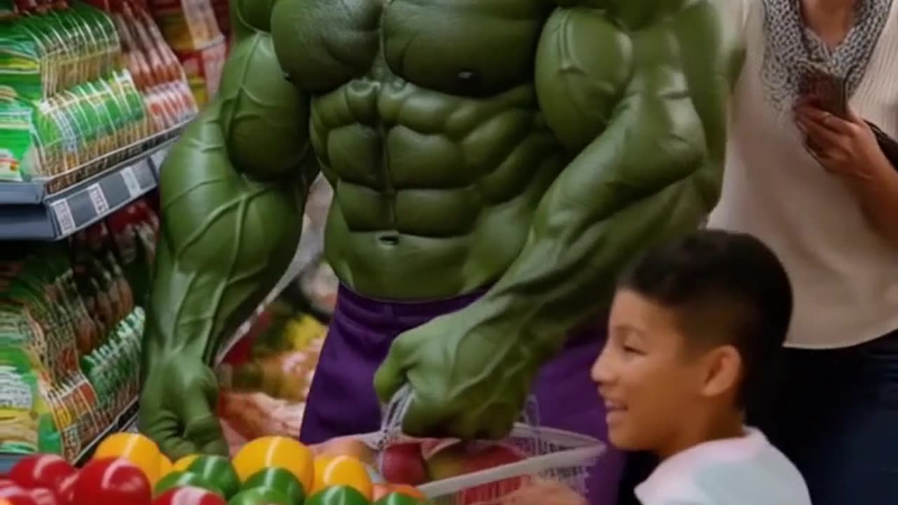 SUPERHERO Goes Grocery Shopping in COSTUME!