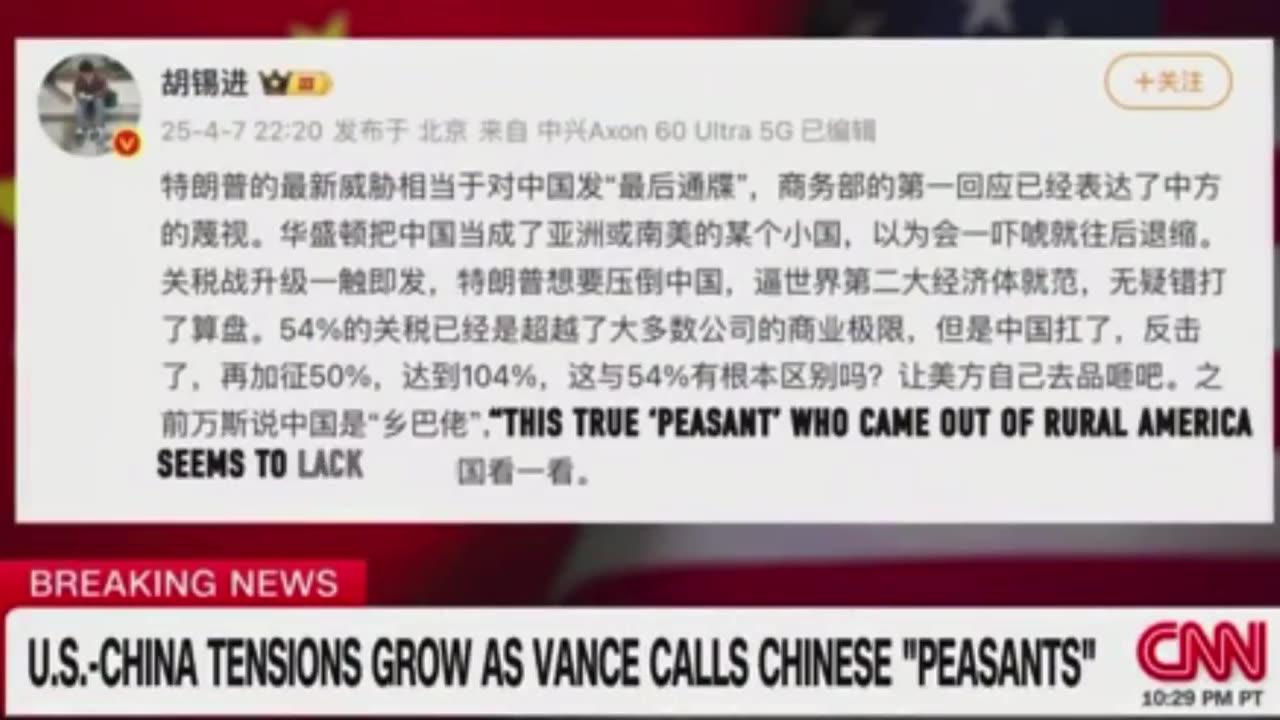 JD Vance insults an entire nation