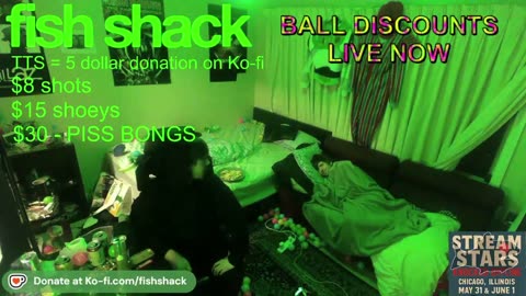 Slack is curious how Sharpfart filled the P*ss bong | fish shack