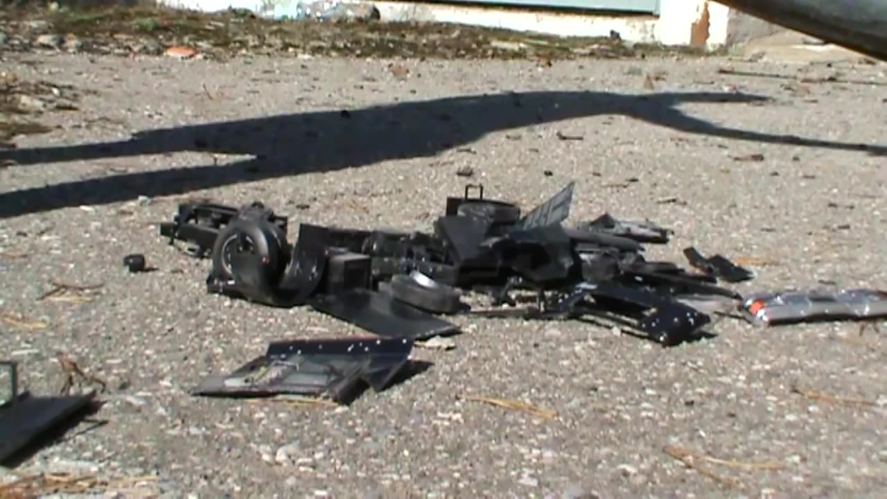 Black High Heels Crushes a Truck