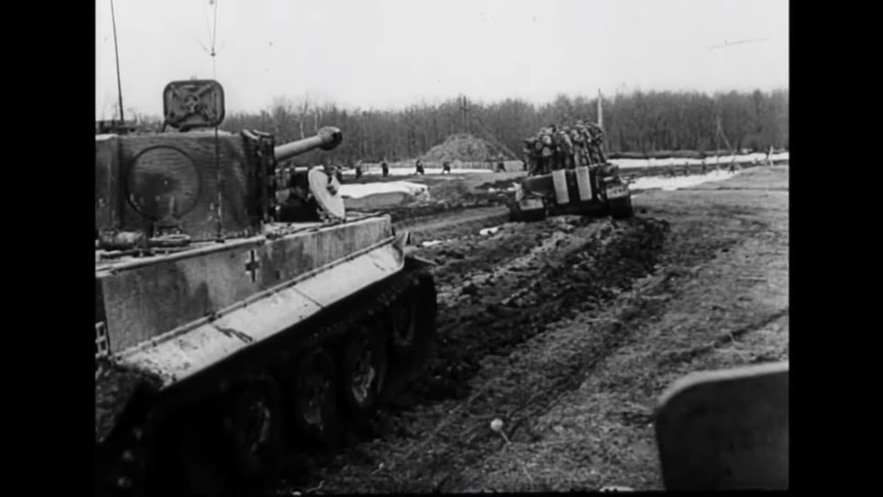 Tiger Tanks in action on the Eastern Front in early 1944 including Barrel Cam footage