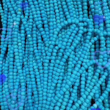 20250806-10 Natural Original Sterling Treatment Sleeping Beauty Turquoise Bead String String