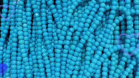 20250806-10 Natural Original Sterling Treatment Sleeping Beauty Turquoise Bead String String