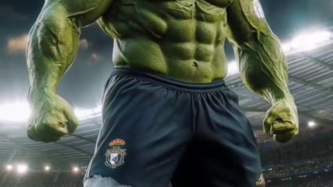 Hulk fusion with famous footballer