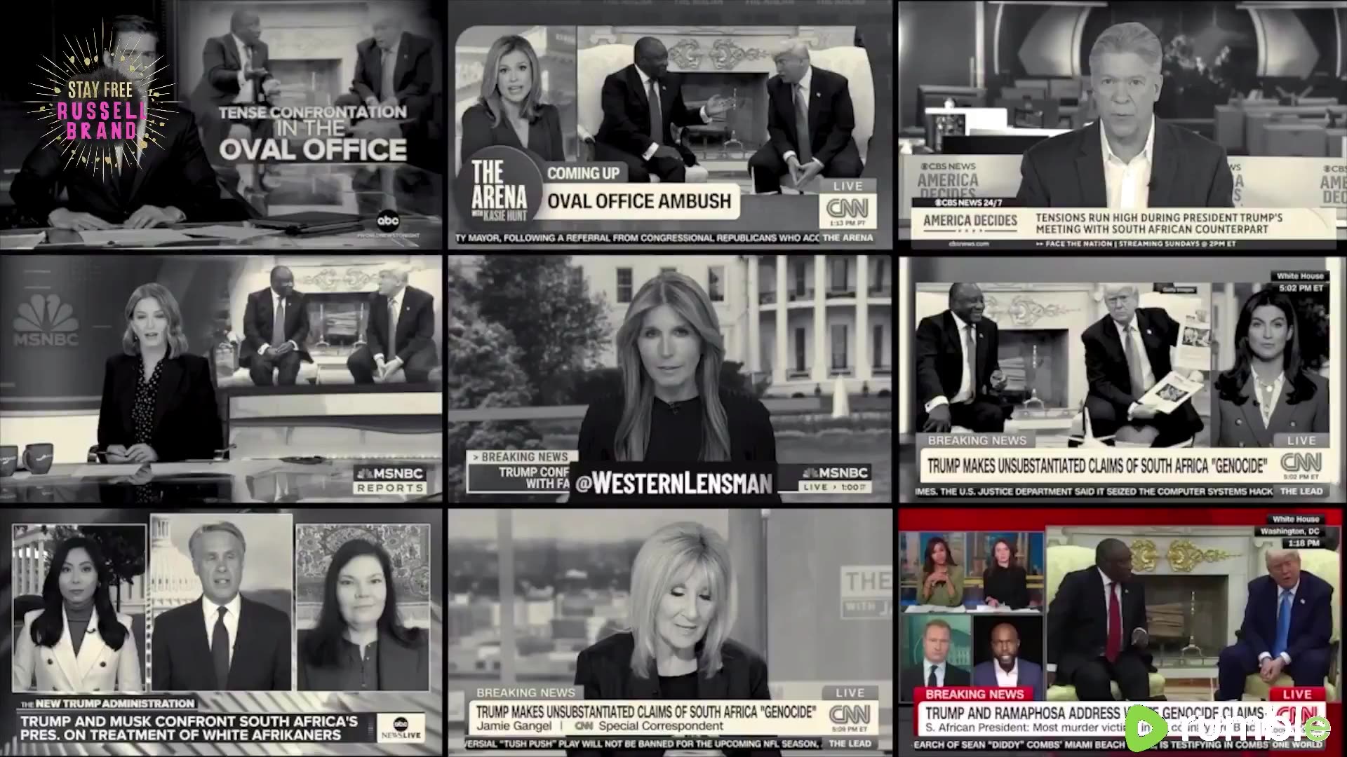 Russell Brand Shows Legacy Medias Ambush Talking Point, Calls for Dismantling Them