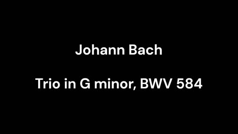 Trio in G minor, BWV 584