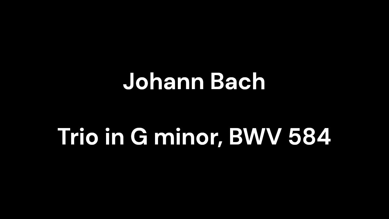 Trio in G minor, BWV 584