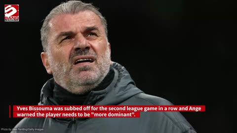 Ange Postecoglou says Tottenham Hotspur's performances is 'unacceptable'