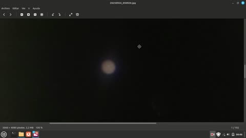 imagenes de Jupiter camara pro, 4080 x 3060 ,ISO 100 telescopio reflactor celestron 80 mm d, 900 df