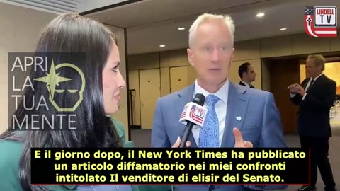 Dr. Peter McCullough all'esterno dell'udienza del Senato. Questi vaccini non sono sicuri per uso umano