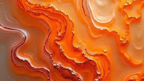 Abstract Art Motion Orange