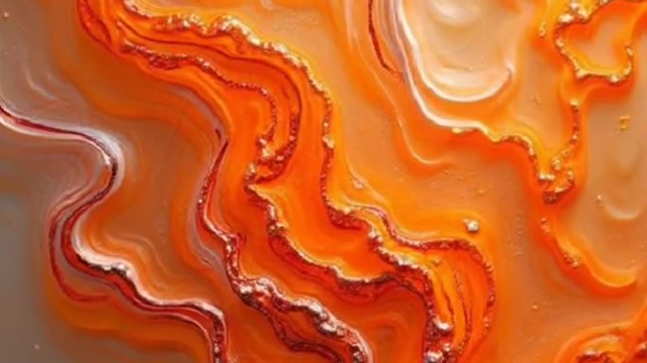 Abstract Art Motion Orange
