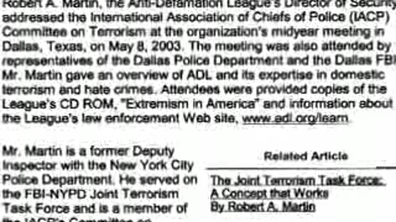 The Dark Side of the Anti-Defamation League of B'nai B'rith, 2004