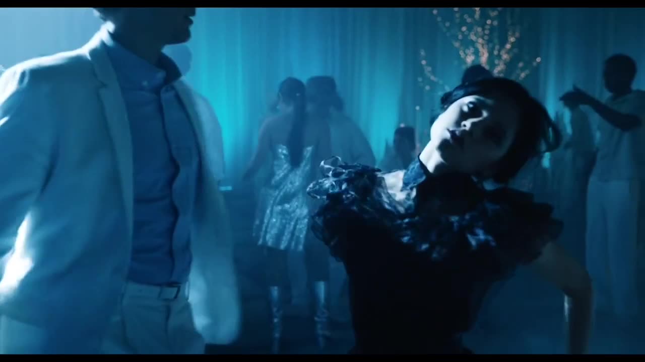 Jenna Ortega as Wednesday Addams dancing to Goo Goo Muck by the Cramps