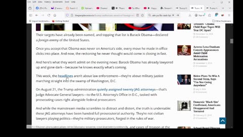 Trump Authorizes Arrest of ‘Foreign Enemy’ Barack Obama As JAG Schedules D.C. Military Tribunals