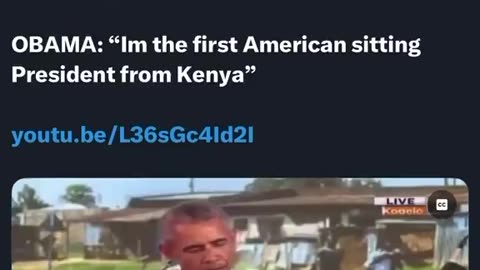 Obama Admits he’s from KENYA!!!!