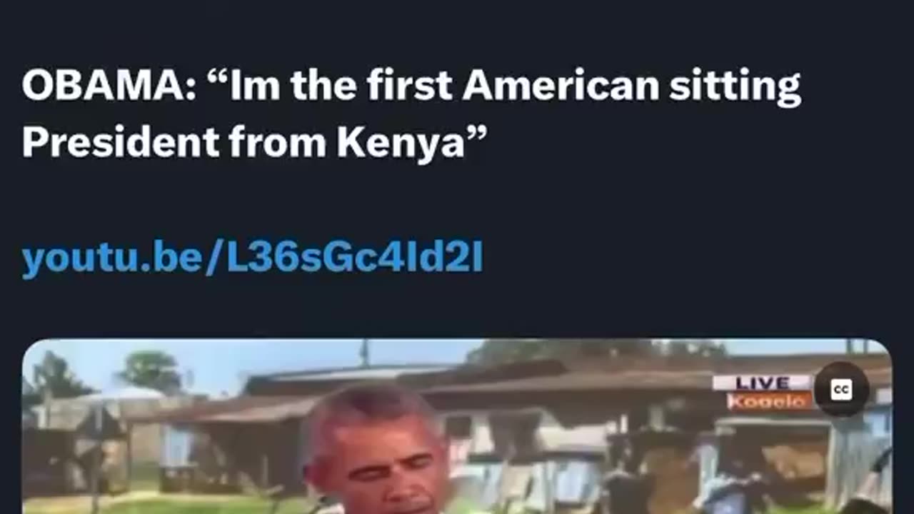 Obama Admits he’s from KENYA!!!!