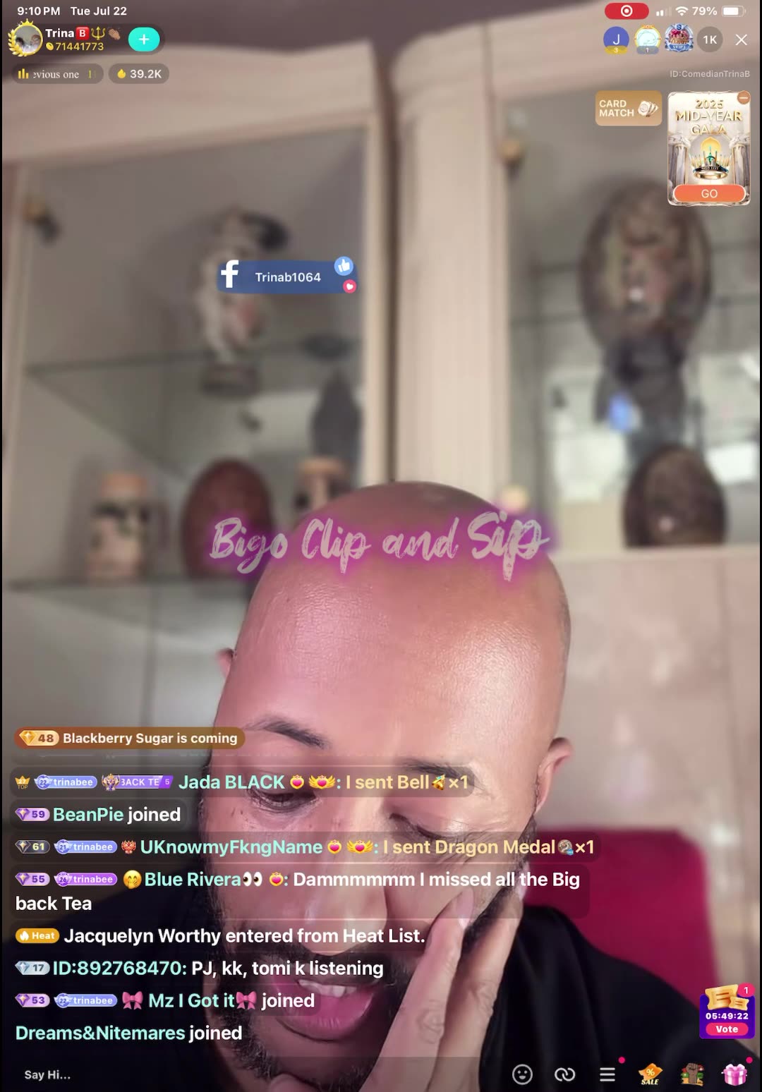 Compilation Mr D MadamLo n TrinaB discuss Grey Hair n Tammy n declares war 7/22/25 #bigoclipandsip