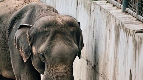 Elephant Rescues a Child Who Fell Into the Zoo Enclosure | AI Video ❤️