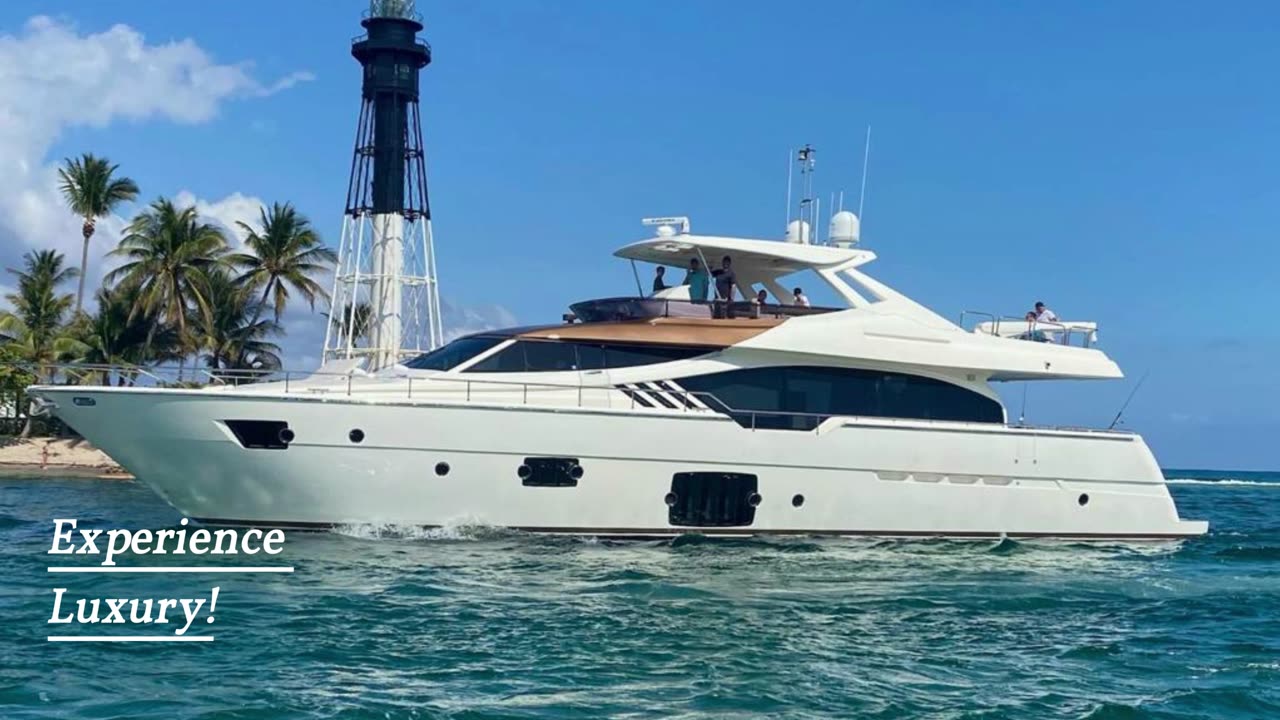 88' Ferretti - Yacht Rental in Fort Lauderdale, Florida🎉💦🏝