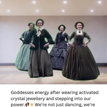 Goddesses energy after wearing activated crystal jewellery and stepping into our power.👣✨
