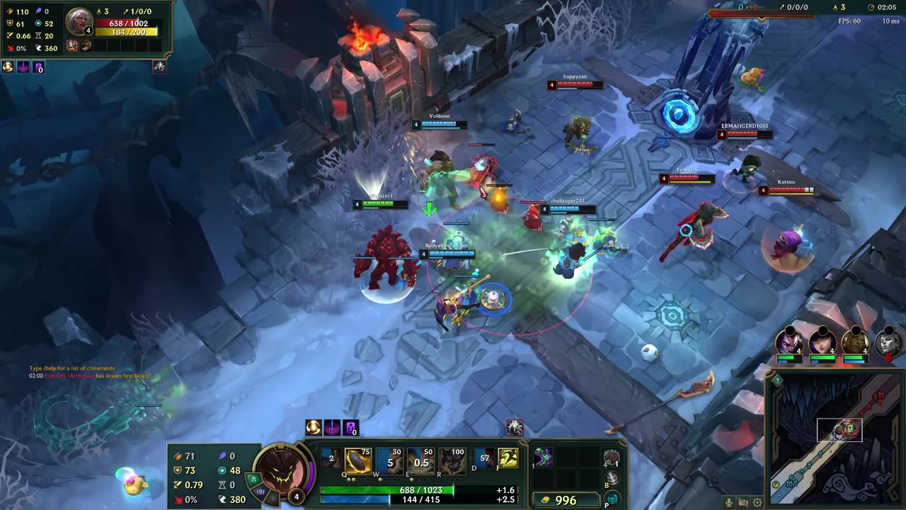 League with Sam. First 5v5 in a LONG time.