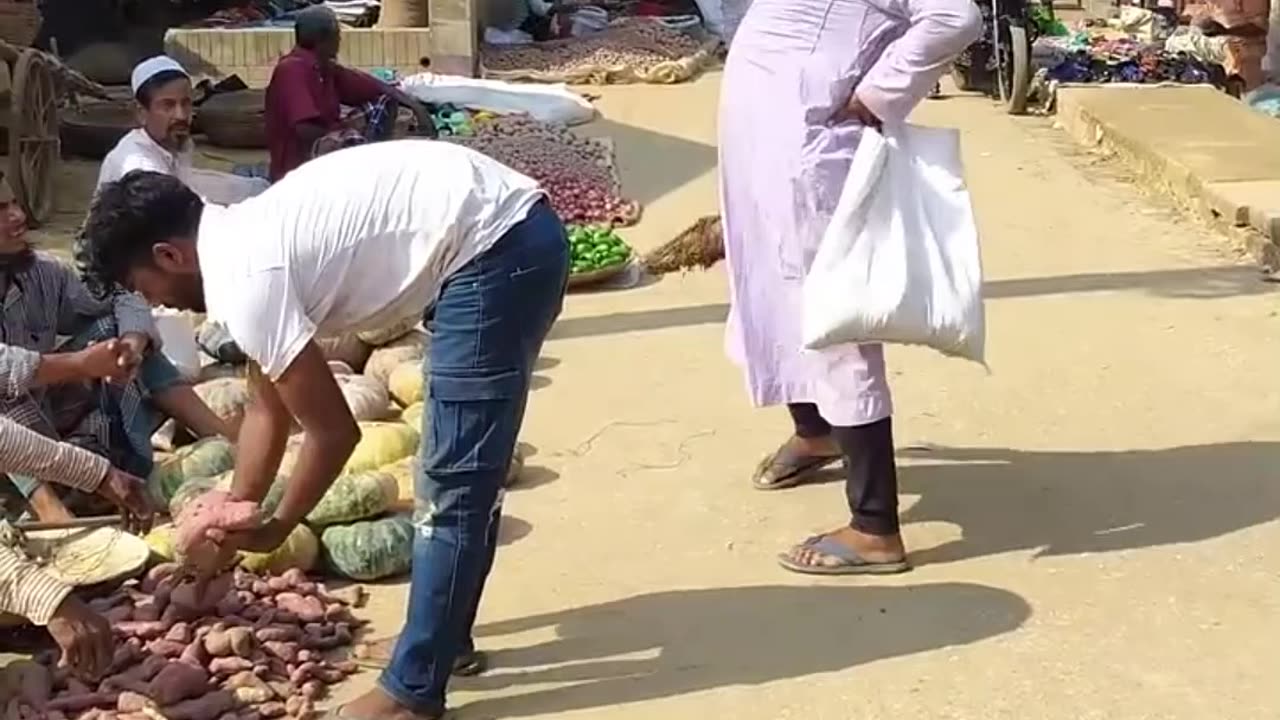 Best Funny, Buy Raw Vegetables (Follow My Channel)