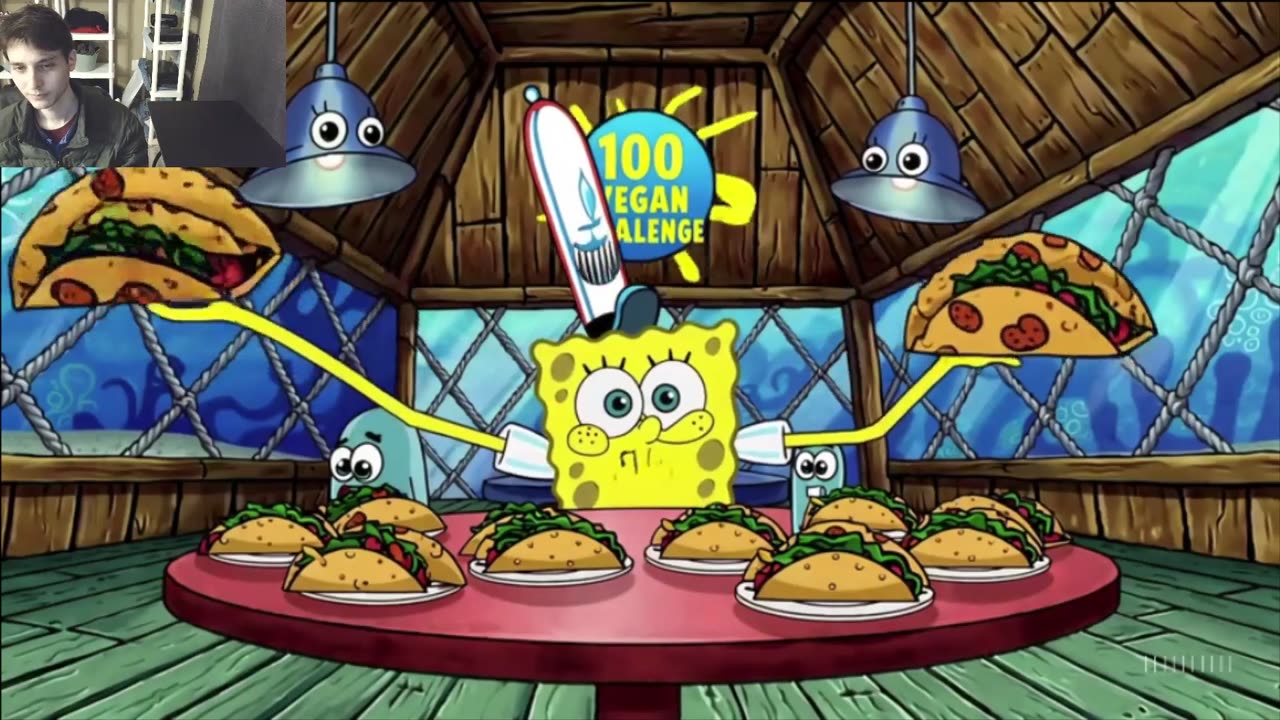 Outtake #3101 Of SpongeBob SquarePants Attempts The Taco Eating Challenge Fake Funny Parody Animated