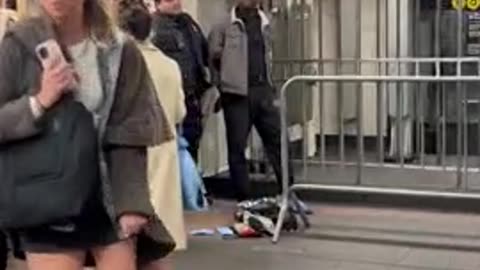 Another random attack on a woman in the New York City subway