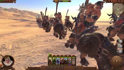 total war warhammer 3 ogre cavalry march for the horde!